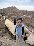 File photo of US-Iranian journalist Roxana Saberi posing for a photograph in Bam, 1,250 km (776 miles) southeast of Tehran March 31, 2004. An Iranian court has sentenced Iranian-American freelance journalist Roxana Saberi to eight years in jail, her lawyer told Reuters April 18, 2009. Saberi was accused of spying for the United States.    REUTERS/Stringer/Files
