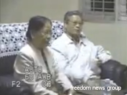 EX-Prime Minister and Spy-Chief Senior General Khin Nyunt listen ordered of Jailed